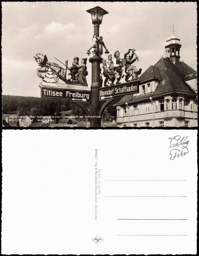 Ansichtskarte lenzkirch - ansichtskarte,