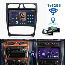 Android 13 Carplay Autoradio GPS Für Mercedes Benz C/CLK/G Klasse W203 W209 W639