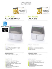 Testsieger Stylies ALAZE Verdunster Luftbefeuchter Schweiz