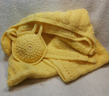 Babydecke handarbeit gestrickt - babydecke,