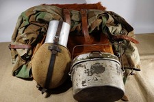 Wehrmacht  Tornister,Zeltbahn,Feldflasche,Kochgeschirr - Kriegsheimkehrer -WWII