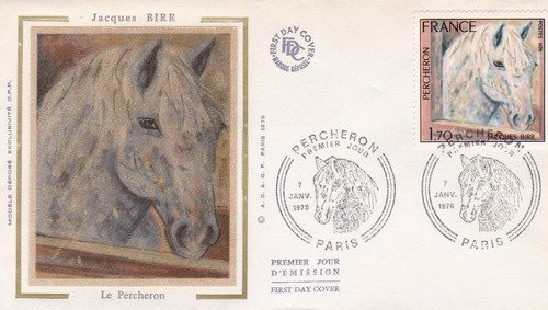 France 1978 fdc percheron - france,