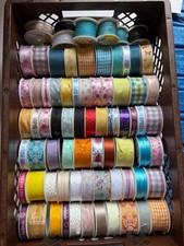 75 Rollen Geschenkbänder gemischt Restposten Ladenauflösung