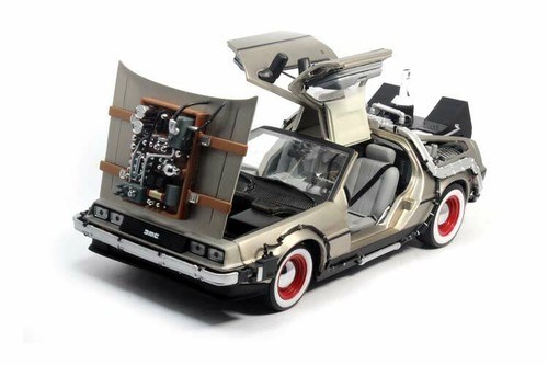Sunstar metallauto delorean - metallauto, 3