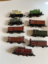 Minitrix Güterzug Diesellok V60 + 8 Wagen