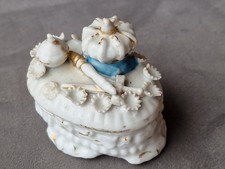 antike Porzellan Schmuckdose