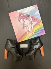 Schuhe Stiefelette Damen Leder