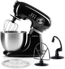 Küchenmaschine Teig Rühr Knet Maschine schwarz 5L Edelstahl Schüssel 12Stufen /1