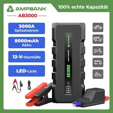 HOT Ampbank Starthilfe Powerbank 3000A 12V Starthilfe 8000mAh Supersafe Tragbare