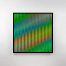 Carlos Cruz-Diez Semana Lithografie / Le Parc / Bill / sehr groß! 60cm x 60cm