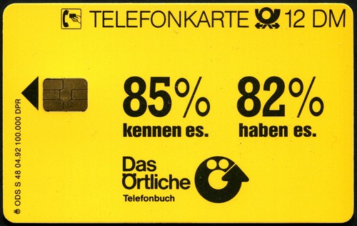 Telefonkarte 04 92 - 48,