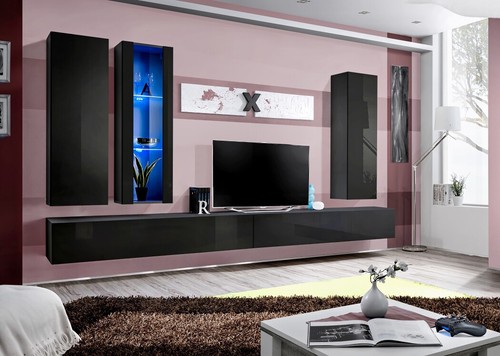 Anbauwand wohnwand wohnzimmer - anbauwand,