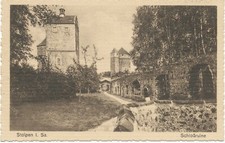 alte AK Stolpen i. Sachsen vor 1945, Schloßruine