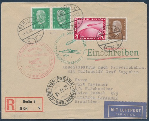 Zeppelin südamerikafahrt 1932 - zeppelin,