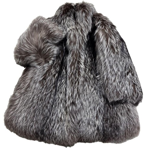 Silberfuchs pelzmantel damen - silberfuchs,