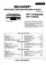 Service Manual-Anleitung für Sharp RP-116