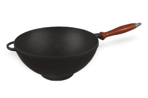 Wok aus gusseisen - wok,