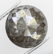 2.57 Karat 8.70 MM Natürlich Loser Diamant Grau Farbe Rund Rose Cut Facettiert