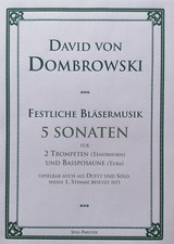 Musiknoten: Festliche Bläsermusik-5 festliche Trios für 2 Trompeten und Tuba