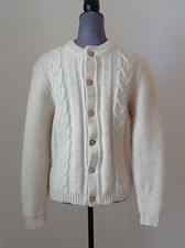 Wolljacke Trachten Strickjacke aus reiner Wolle Gr. 40/42