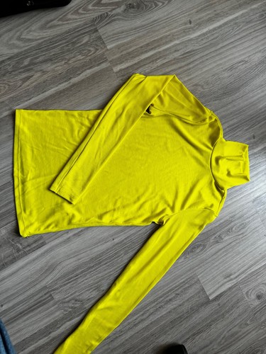 Neon gelbes oberteil mit - neon-gelbes,