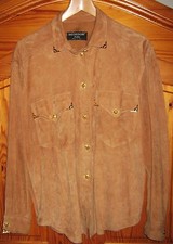 Damenlederblouson  „Begedor Italia“ Hochwertiges Velourleder  Beige  Gr 40