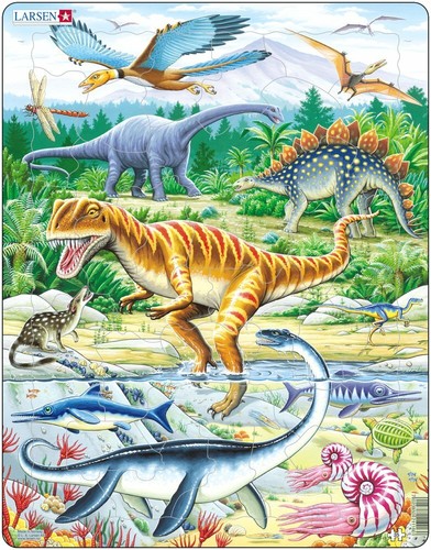 Larsen puzzle dinosaurier 35 - dinosaurier,