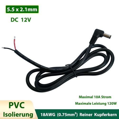 Rechtwinklig hohlstecker - rechtwinklig,