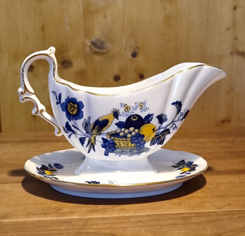 Spode blue bird sauciere mit - spode,