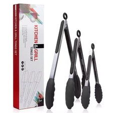 3er Set Grillzangen