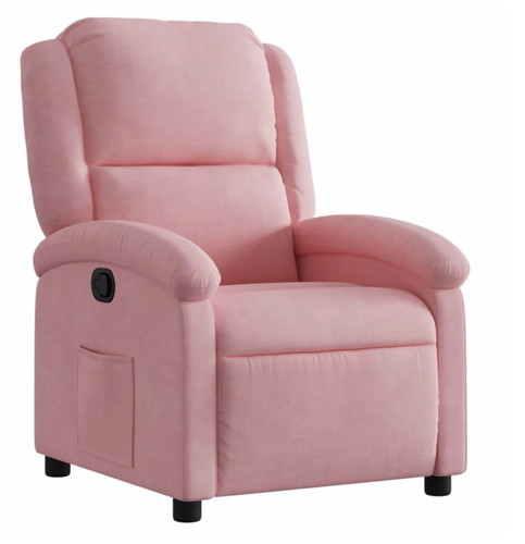 Relaxsessel rosa samt dick - rosa,