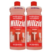 Dr. Schnell Milizid 2 x 1 Liter Sanitärreiniger & Kalklöser Konzentrat Set