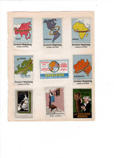 16 alte Reklamemarken für Excelsior-Vergoldung (Bronze Metall)