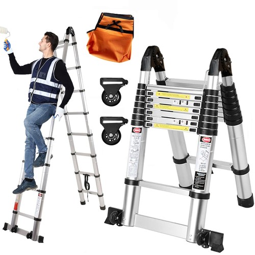 Aluminium teleskopleiter - aluminium,