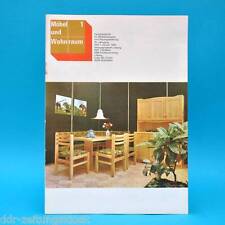 DDR Möbel und Wohnraum 1/1982 Fachzeitschrift Möbelbeschläge Falcon Landhausstil
