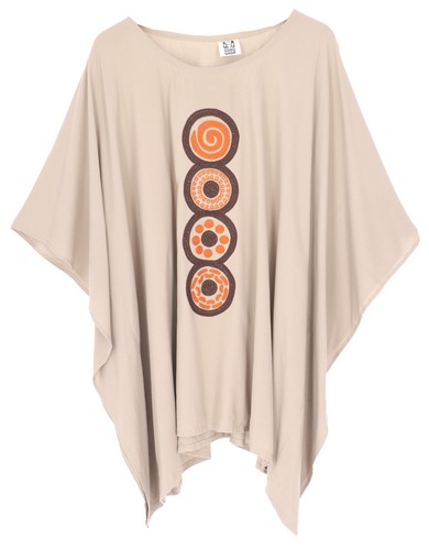 Besticktes hippie ponchokleid - besticktes,