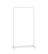 SONGMICS HSR25BK Mobiler Kleiderständer auf Rollen - Weiß