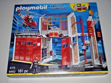 PLAYMOBIL 9462 Feuerwehrstation Feuerwache NEU! passt zu Leiterwagen, Rüstwagen