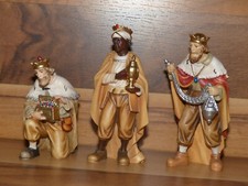 Krippenfiguren Heimatland Krippe - Heilige Könige 12cm - Holz geschnitzt - Neu