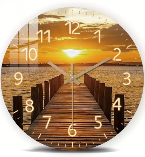 Wanduhr sonnenuntergang dcf - sonnenuntergang,
