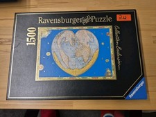 Ravensburger Puzzle 164059 Herzförmige antike Weltkarte 1500 Teile Coll Exclusiv