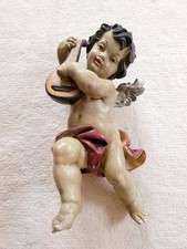 Musizierender Engel Schwebeengel  Putto, Putte  ca. 48 cm Deko Figur