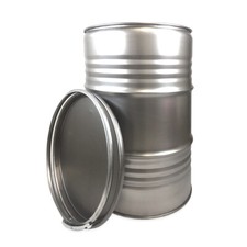 Tonne Ölfass Metallfass mit Deckel 210 Liter Fassungsvermögen 86cm Höhe NEU