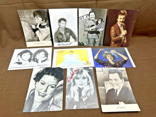 Ddr konvolut autogrammkarten - konvolut,