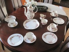 Kaffeeservice Royal Albert Bone China England Lavendel Rose