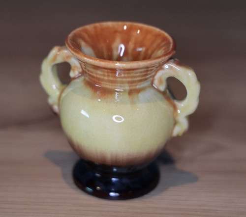 Steingut keramik henkel vase - keramik,