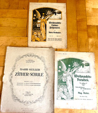 Zitherschule Darr Keller + Zither Noten SEHR ALT