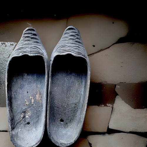 Antike holzschuhe klompen - antike,