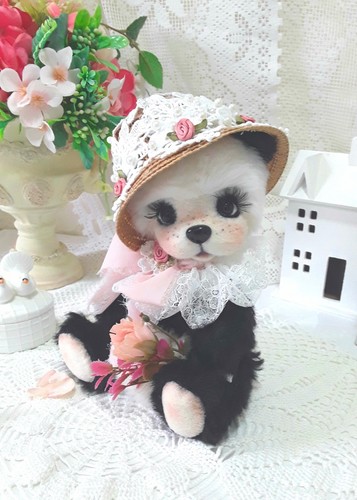 Teddybär pandabär bär hut - ,