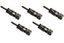 5x AIV Antennen-Adapter DIN auf ISO PKW KFZ Auto Radio Antenne Stecker Buchse